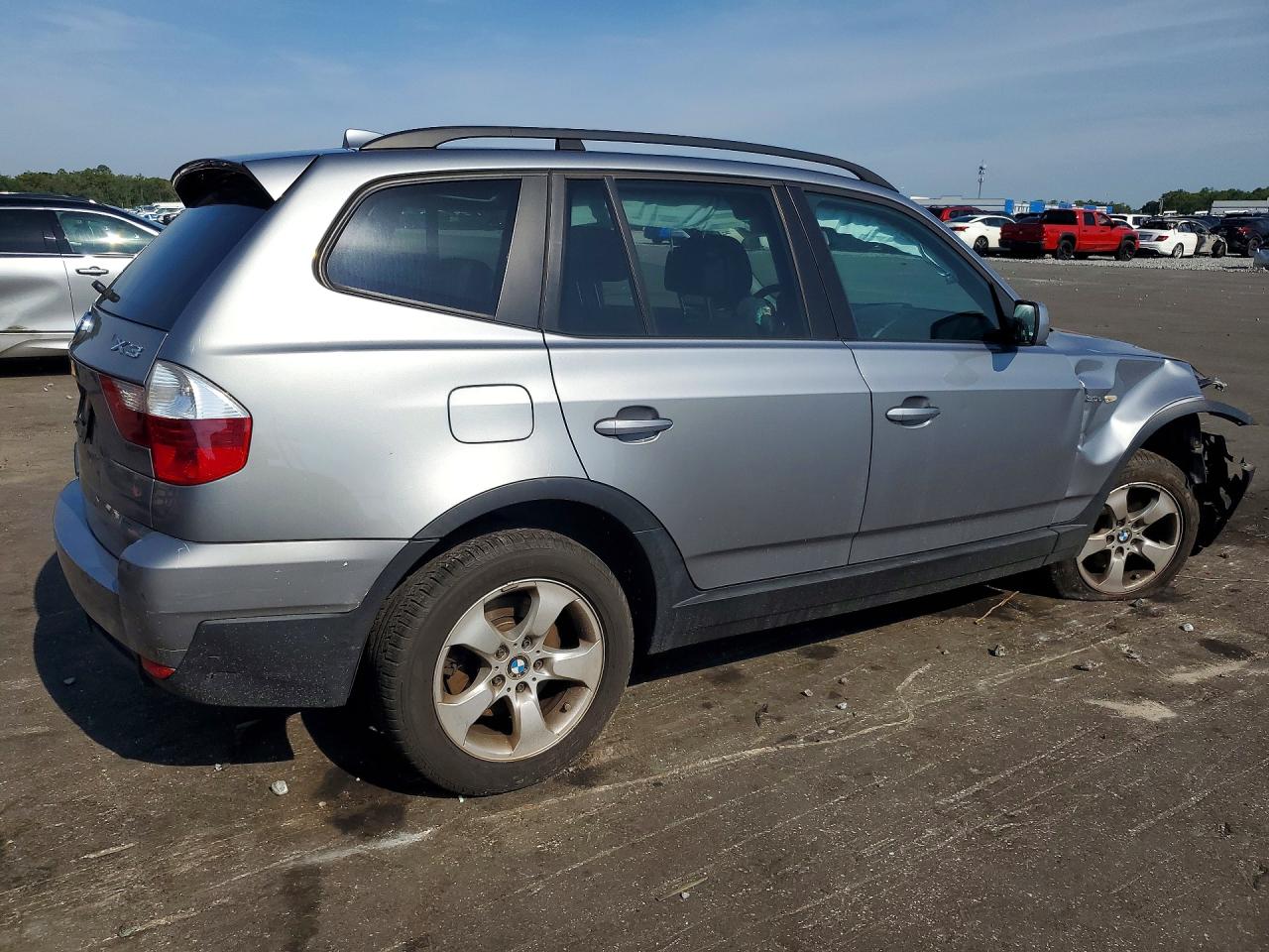 2008 Bmw X3 3.0si Silver vin: WBXPC93478WJ05011