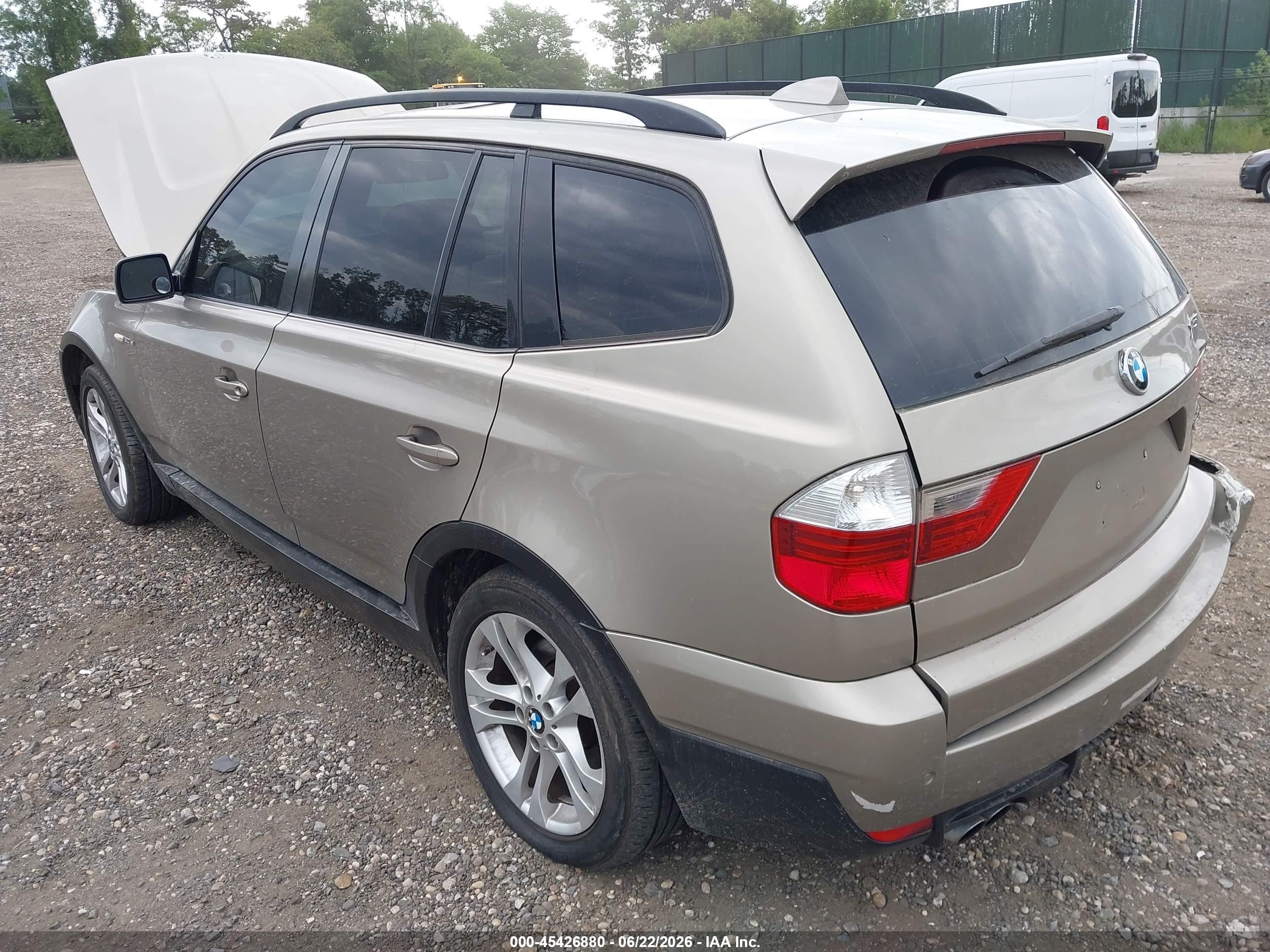 2008 Bmw X3 3.0si Gold vin: WBXPC93478WJ08331