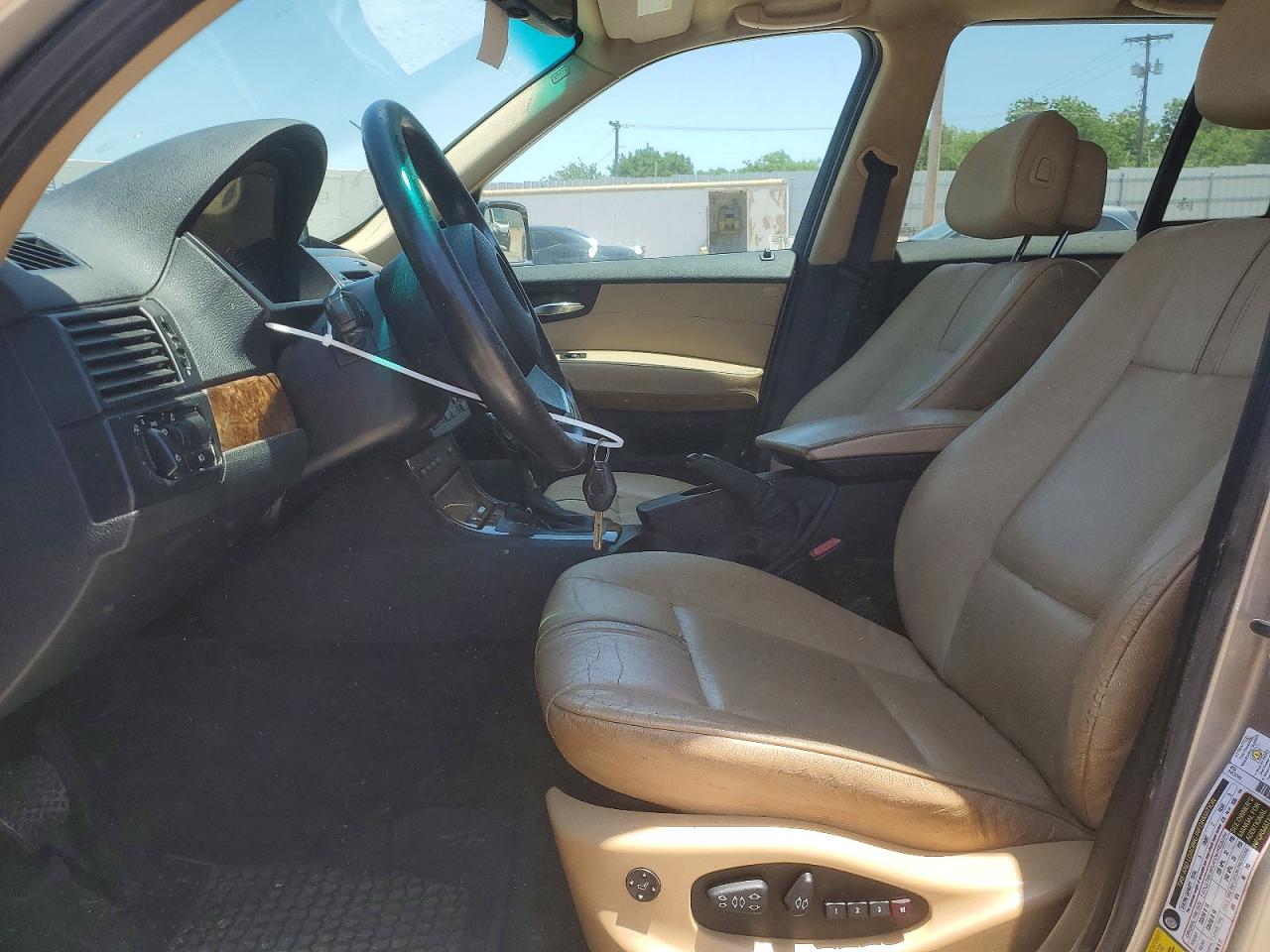 2008 Bmw X3 3.0si Gold vin: WBXPC93478WJ11830