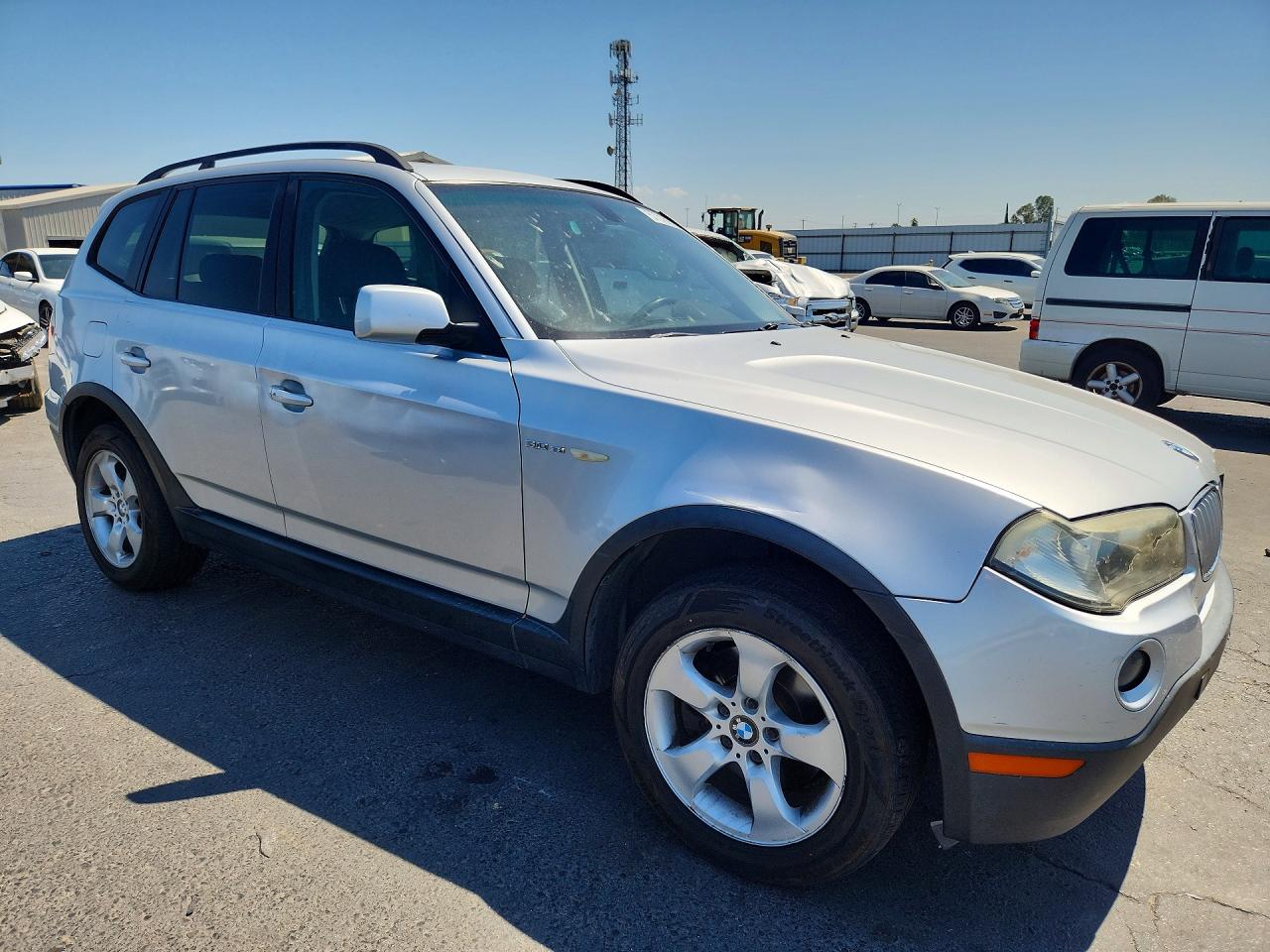 2008 Bmw X3 3.0si Silver vin: WBXPC93478WJ14100