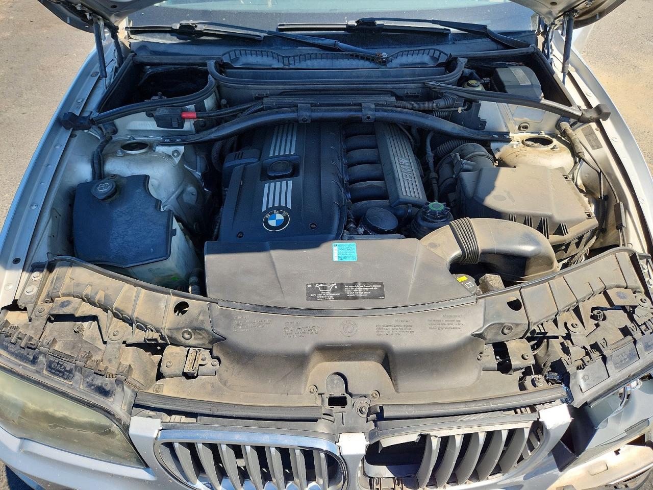 2008 Bmw X3 3.0si Silver vin: WBXPC93478WJ14100