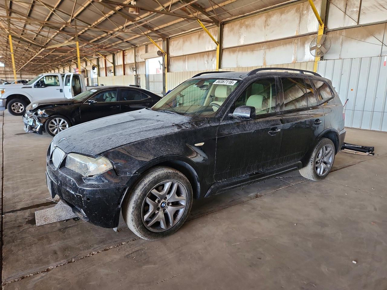 2008 Bmw X3 3.0si Black vin: WBXPC93478WJ16249