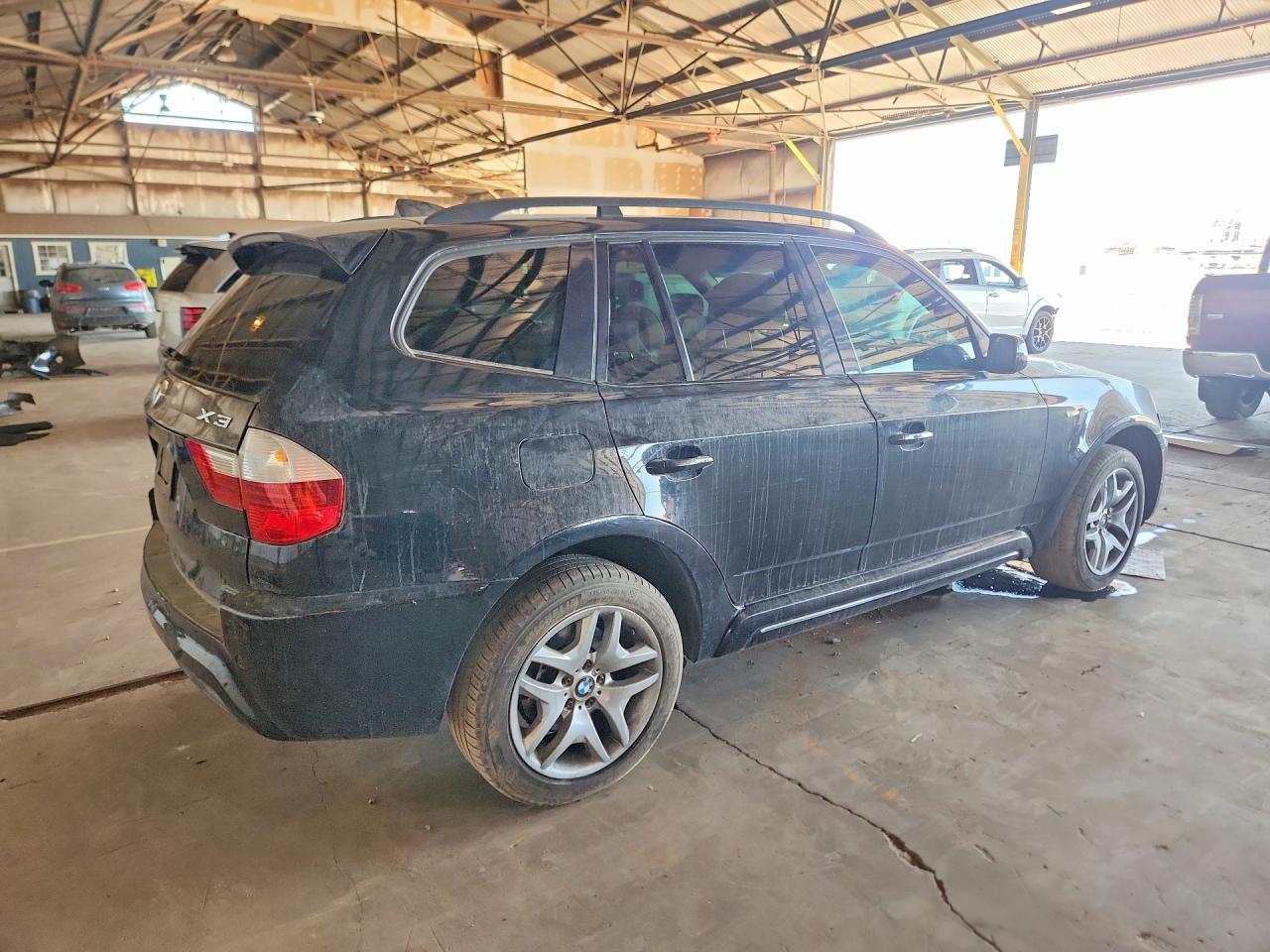 2008 Bmw X3 3.0si Black vin: WBXPC93478WJ16249