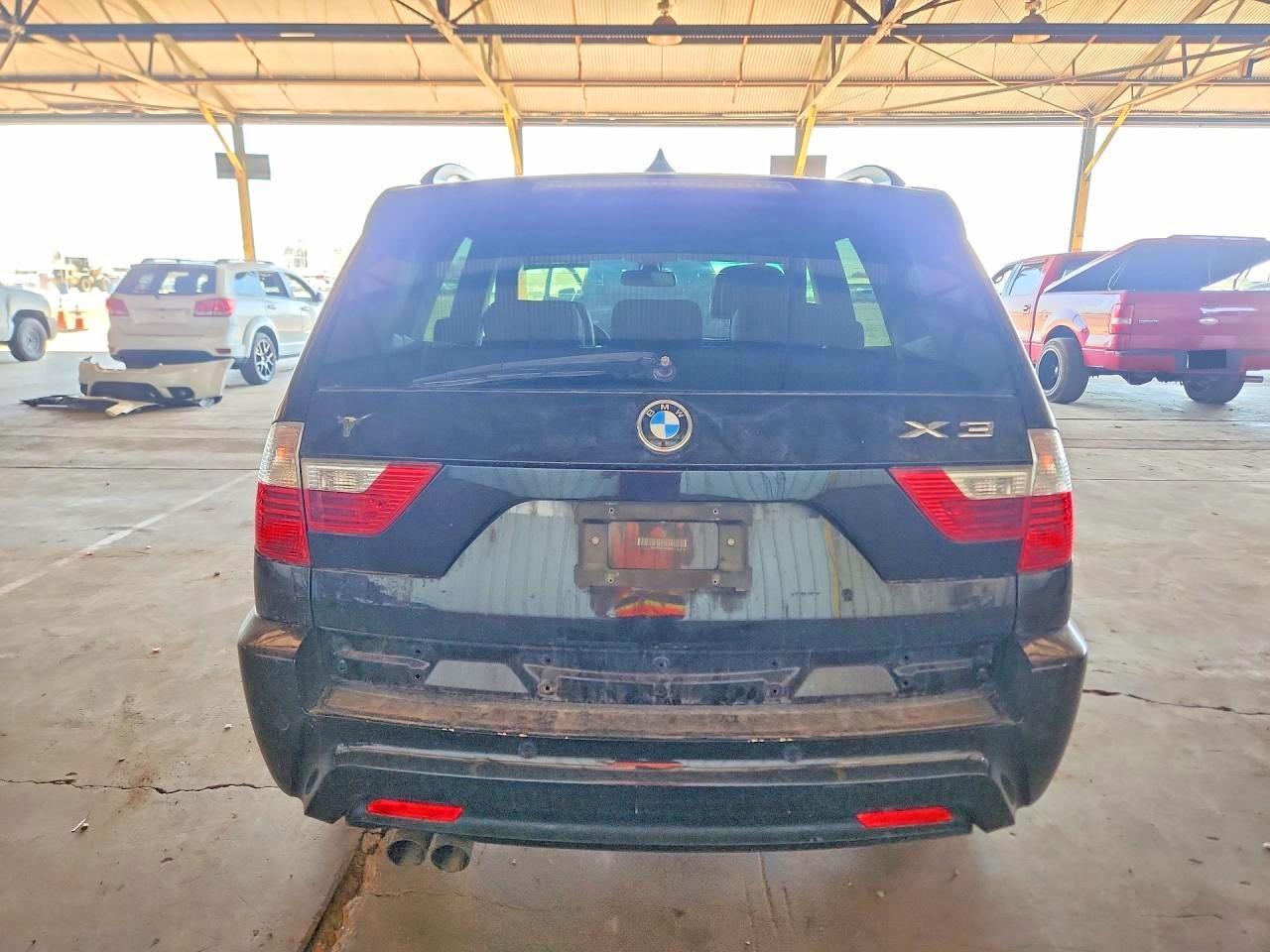 2008 Bmw X3 3.0si Black vin: WBXPC93478WJ16249