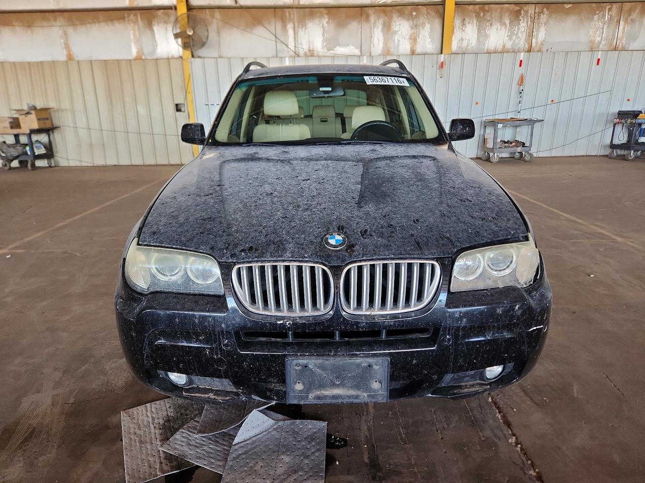 2008 Bmw X3 3.0si Black vin: WBXPC93478WJ16249