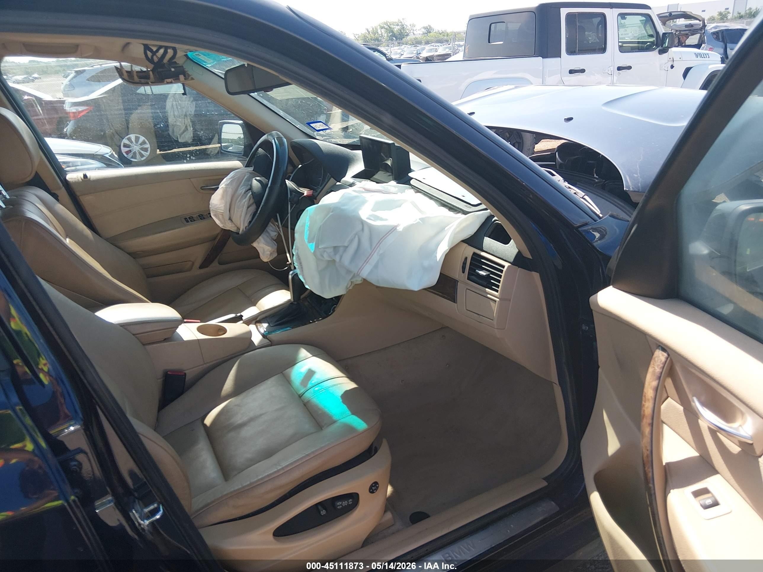 2008 Bmw X3 3.0si Dark Blue vin: WBXPC93478WJ16882