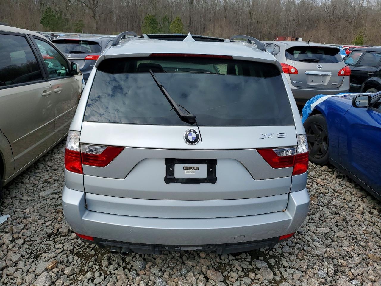 2009 Bmw X3 Xdrive30i Silver vin: WBXPC93479WJ28905