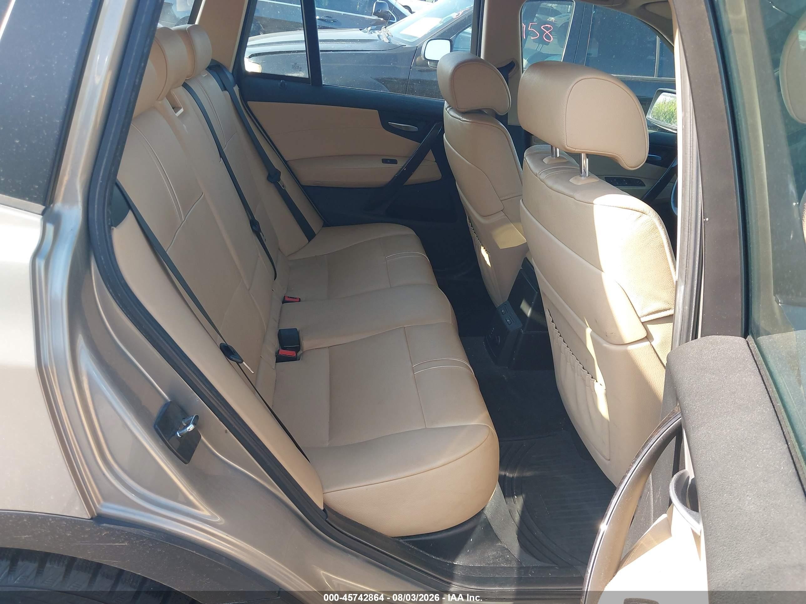 2007 Bmw X3 3.0si Gray vin: WBXPC93487WF06939