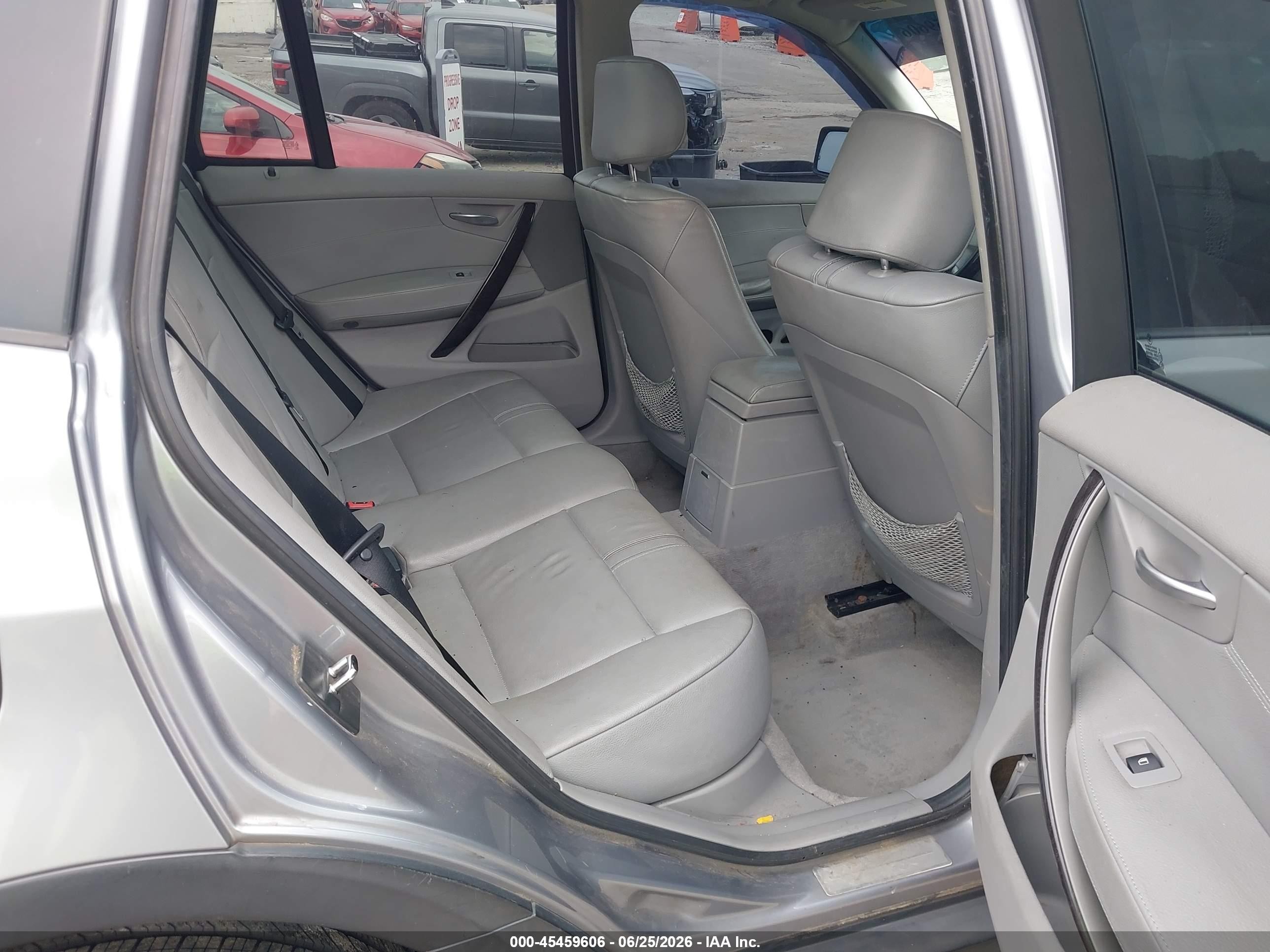 2007 Bmw X3 3.0si Gray vin: WBXPC93487WF09324