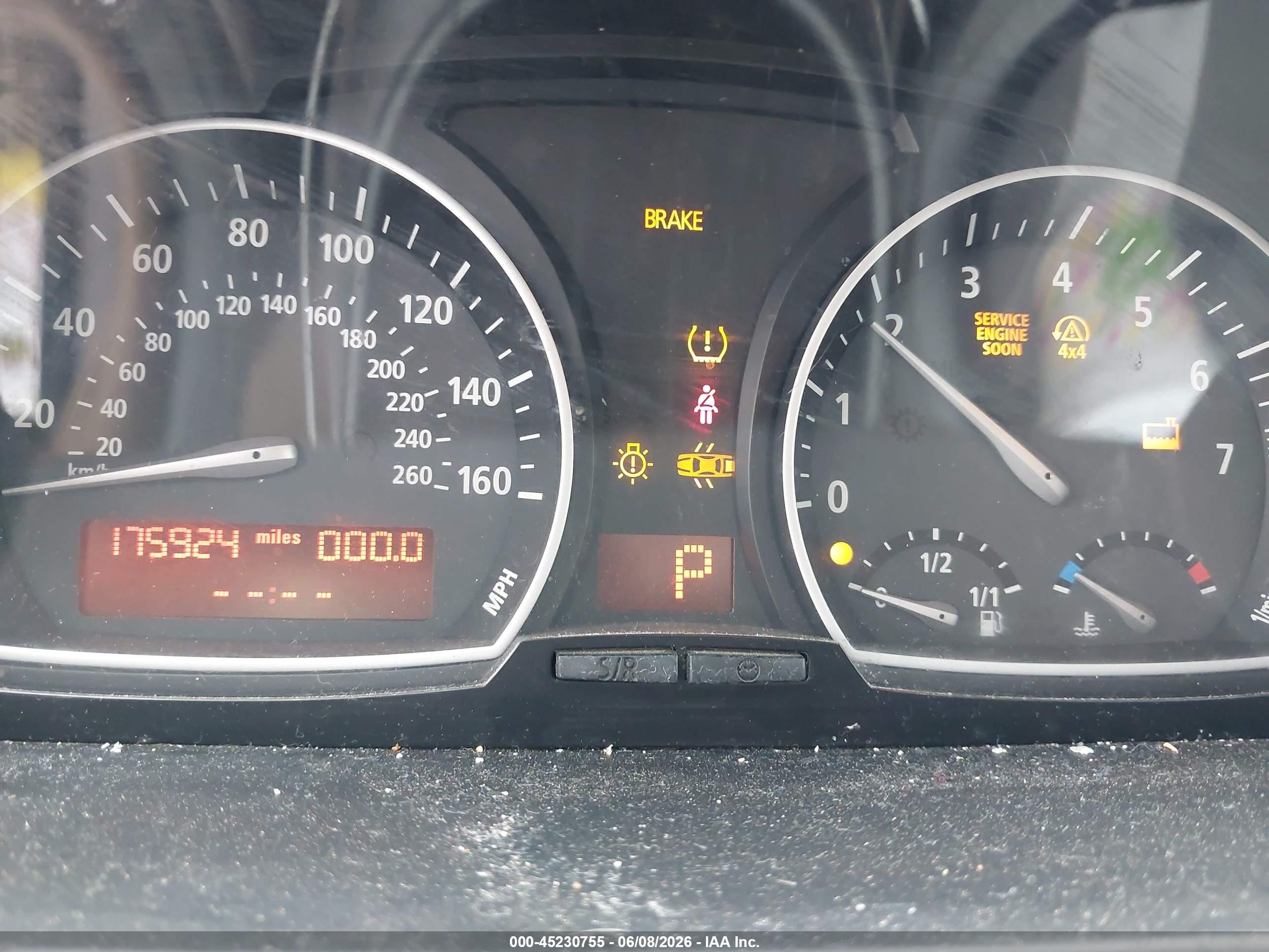 2007 Bmw X3 3.0si Черный vin: WBXPC93487WF10294