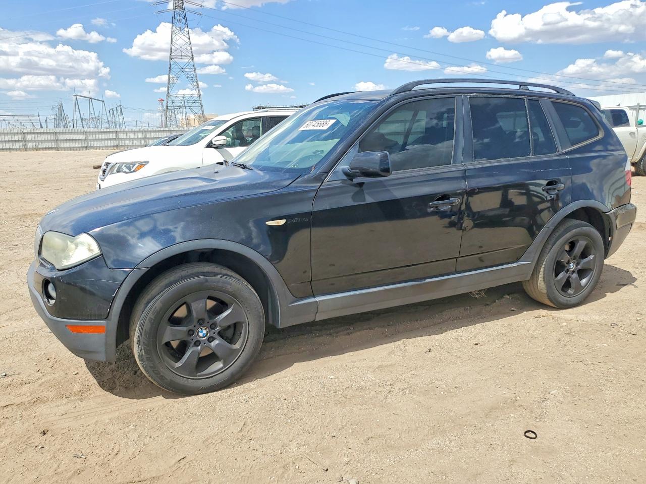 2007 Bmw X3 3.0si Black vin: WBXPC93487WF17178
