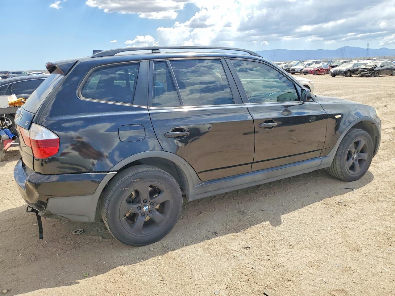 2007 Bmw X3 3.0si Black vin: WBXPC93487WF17178