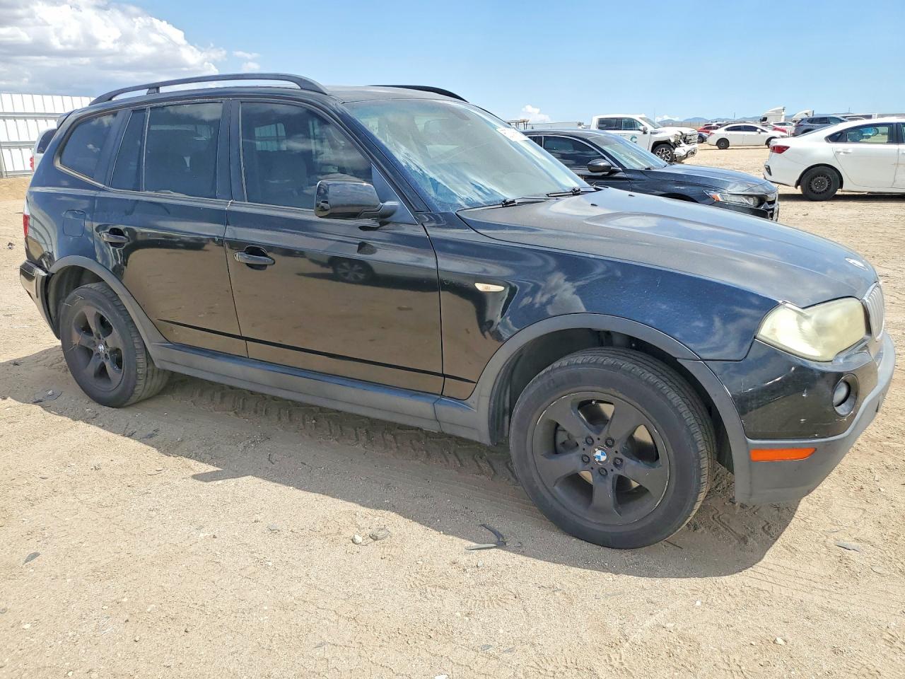2007 Bmw X3 3.0si Black vin: WBXPC93487WF17178