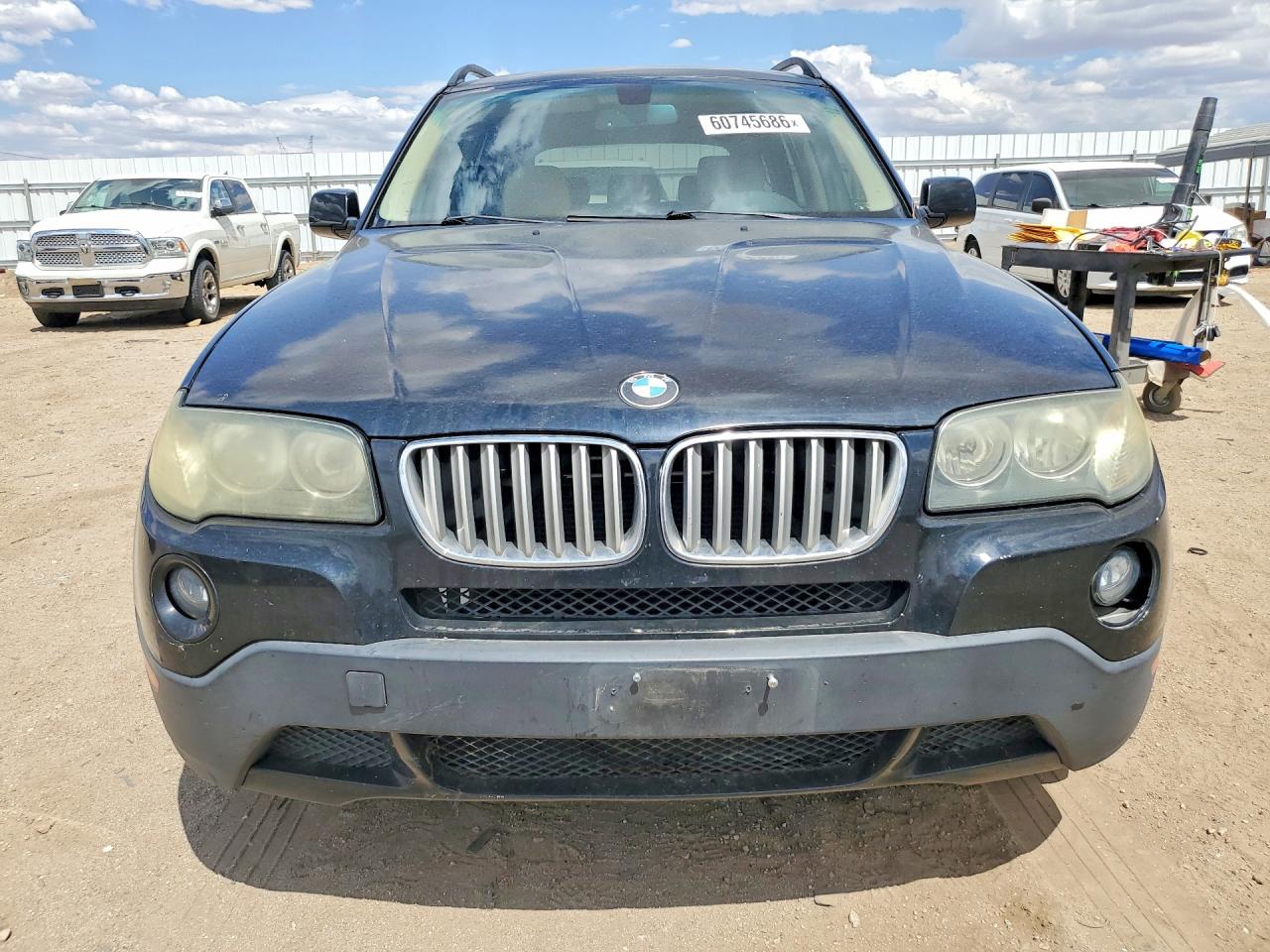 2007 Bmw X3 3.0si Black vin: WBXPC93487WF17178