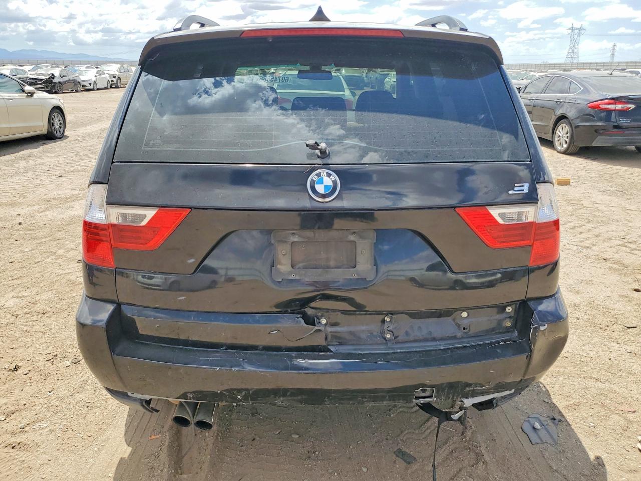 2007 Bmw X3 3.0si Black vin: WBXPC93487WF17178