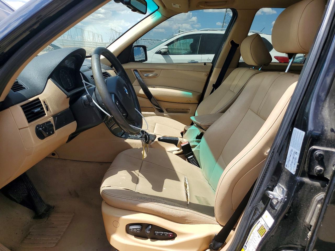 2007 Bmw X3 3.0si Black vin: WBXPC93487WF17178