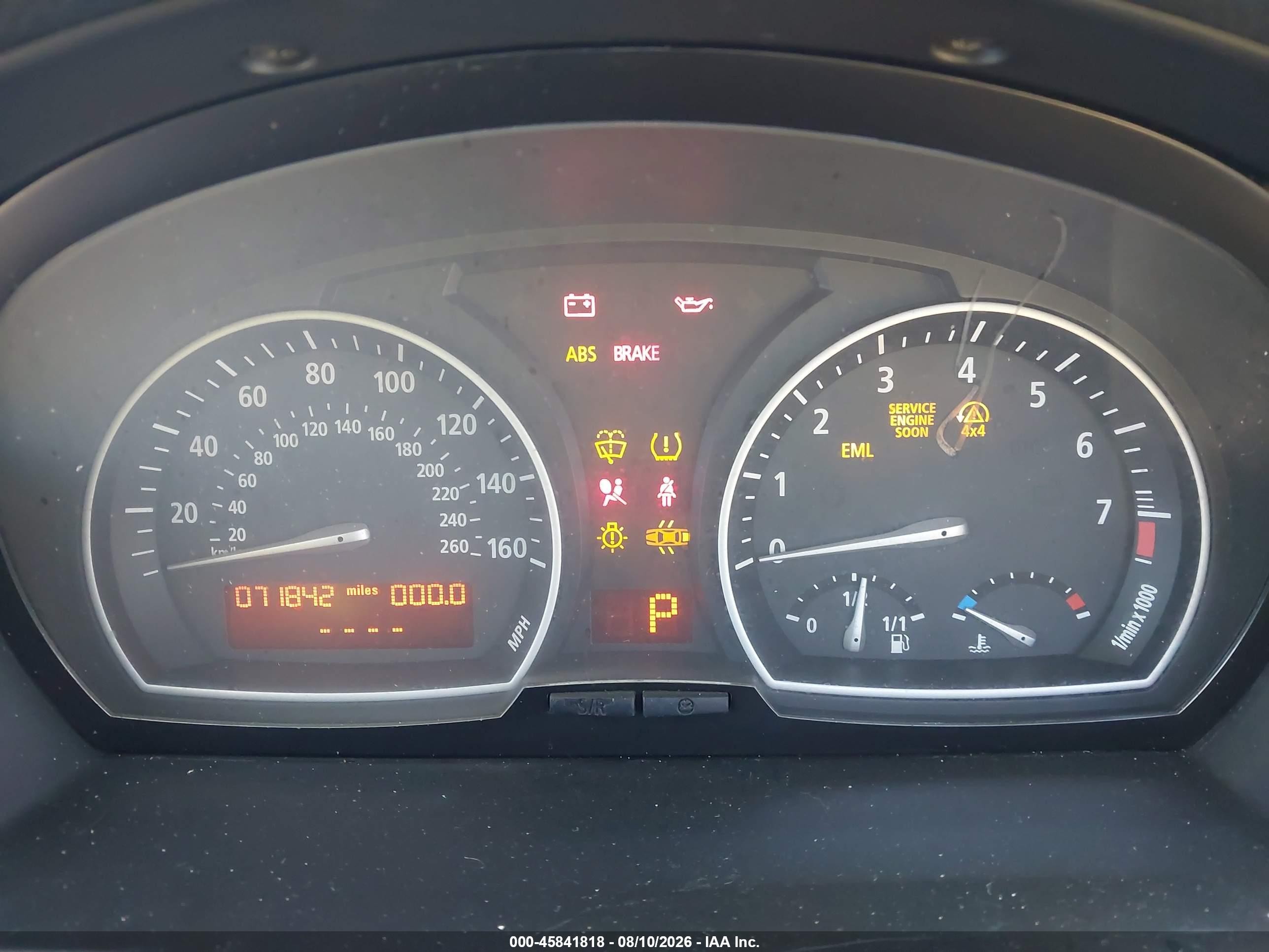 2007 Bmw X3 3.0si Black vin: WBXPC93487WF17780