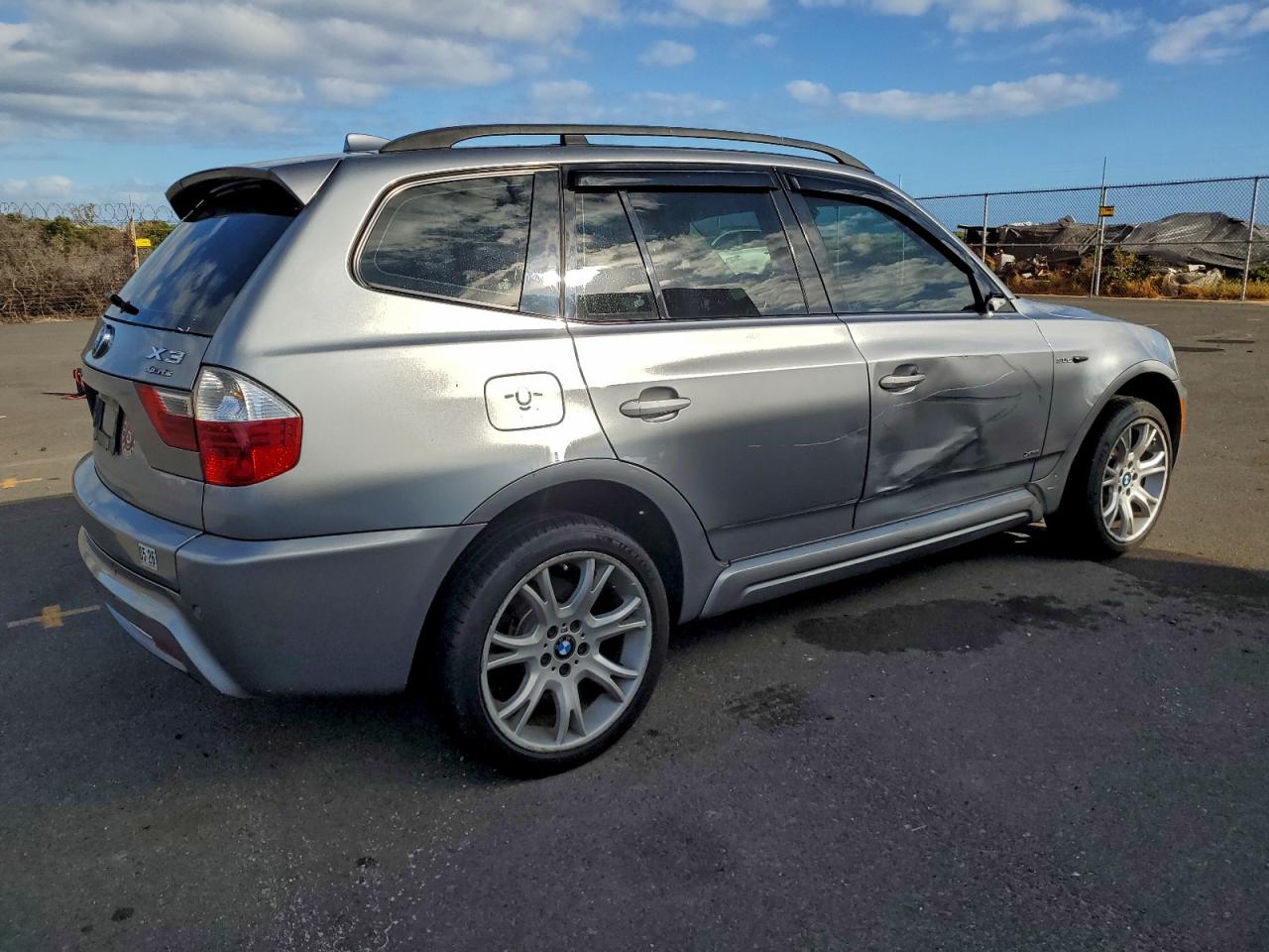 2007 Bmw X3 3.0si Silver vin: WBXPC93487WF23319