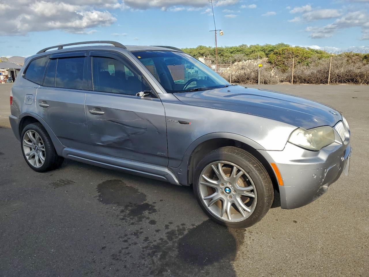 2007 Bmw X3 3.0si Silver vin: WBXPC93487WF23319