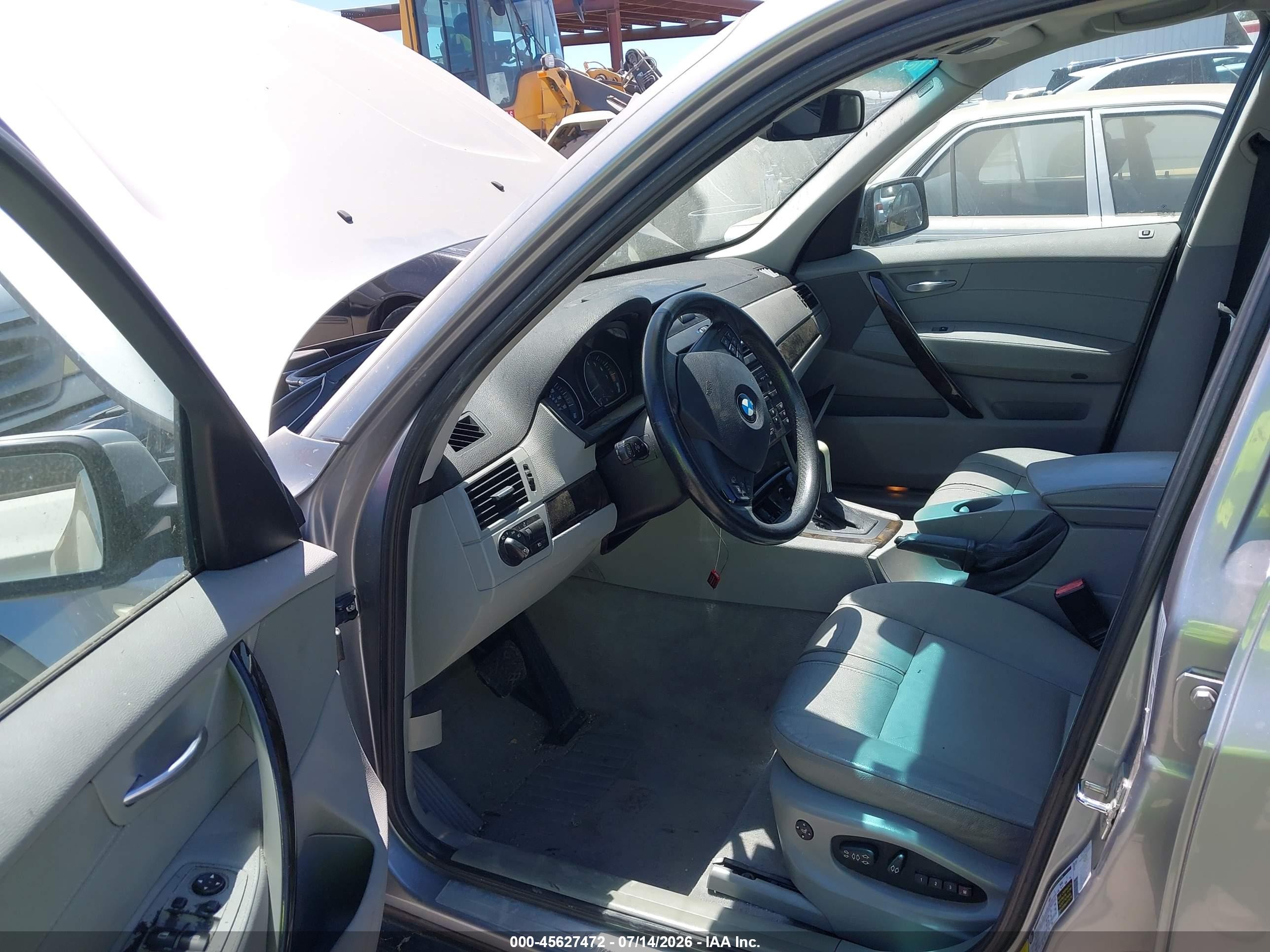 2008 Bmw X3 3.0si Silver vin: WBXPC93488WJ15174