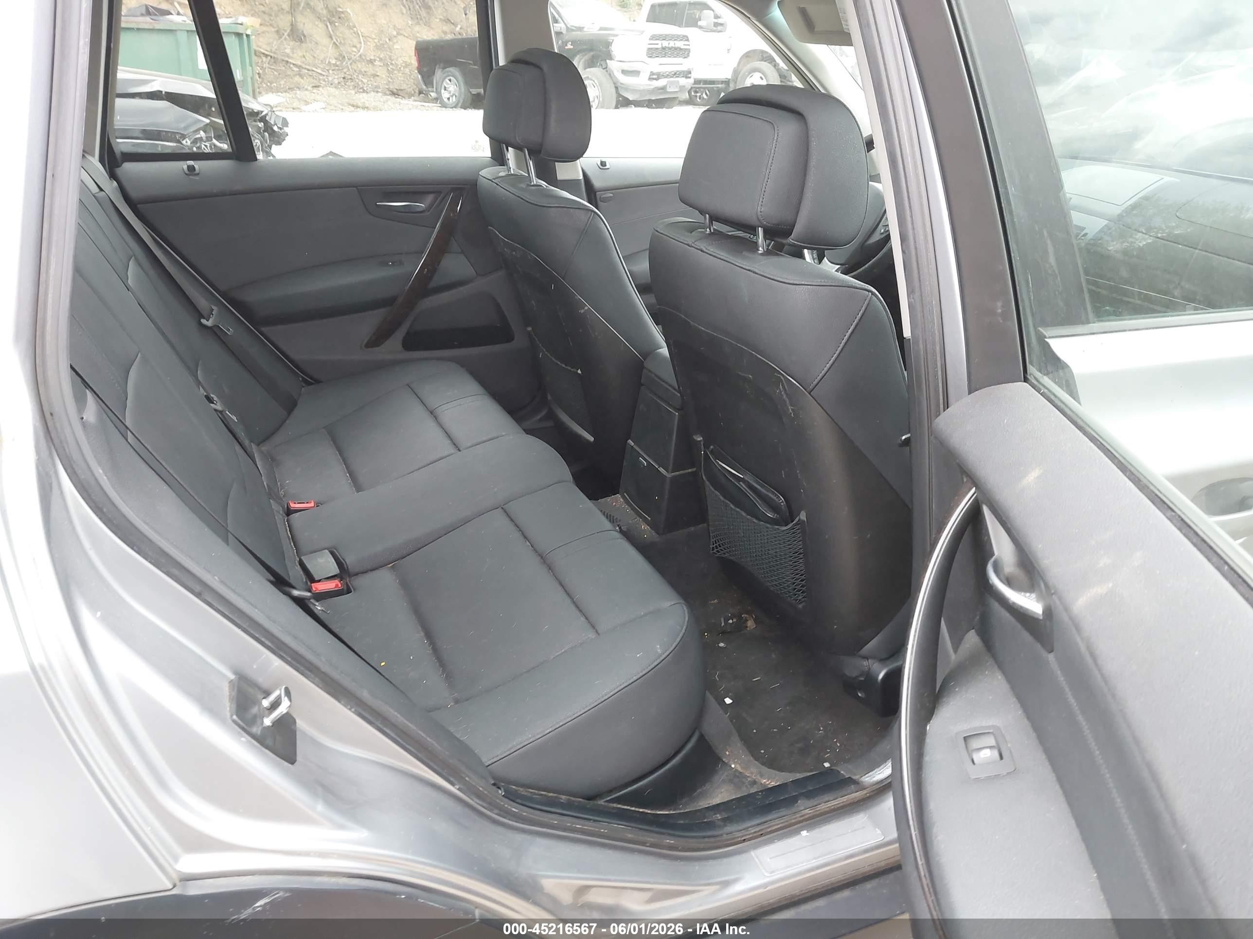 2008 Bmw X3 3.0si Gray vin: WBXPC93488WJ18396