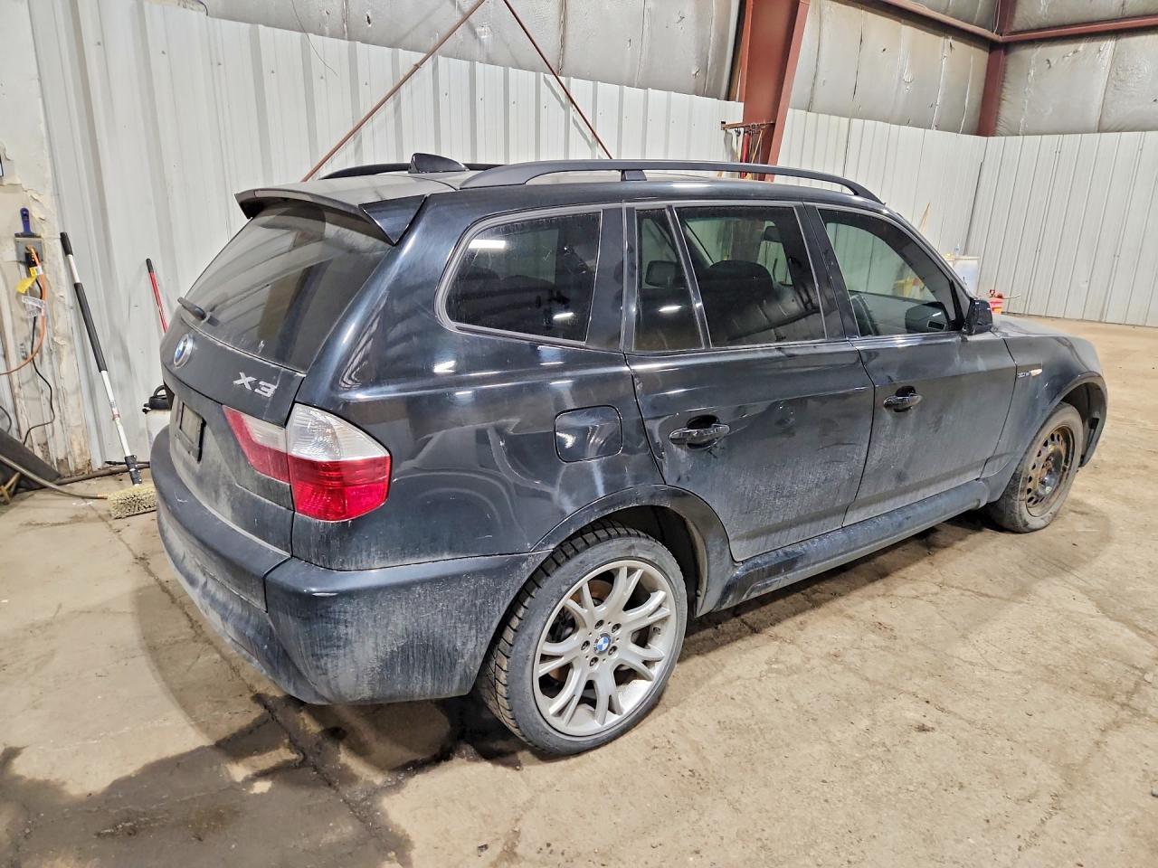 2008 Bmw X3 3.0si Black vin: WBXPC93488WJ19709
