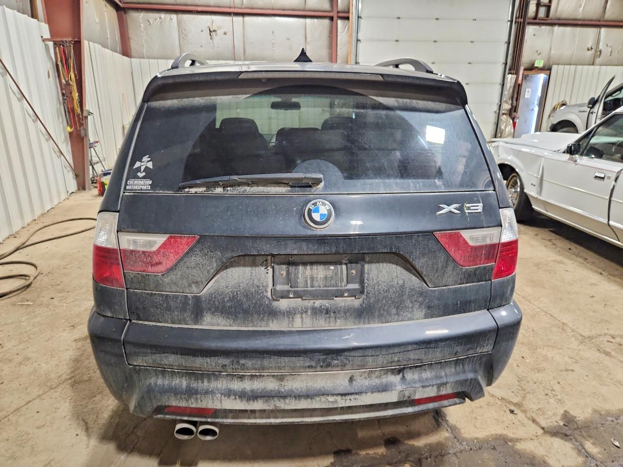 2008 Bmw X3 3.0si Black vin: WBXPC93488WJ19709