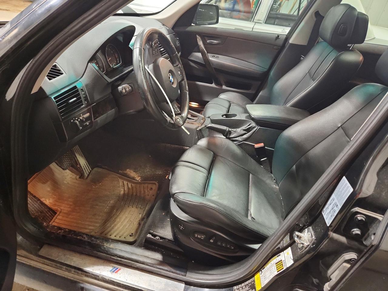 2008 Bmw X3 3.0si Black vin: WBXPC93488WJ19709
