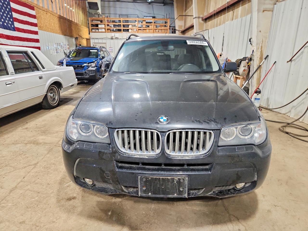 2008 Bmw X3 3.0si Black vin: WBXPC93488WJ19709