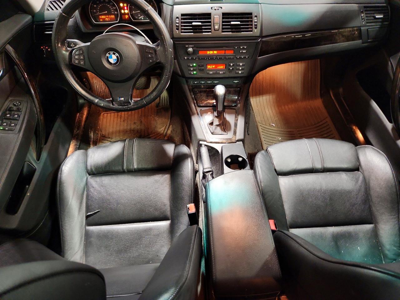 2008 Bmw X3 3.0si Black vin: WBXPC93488WJ19709
