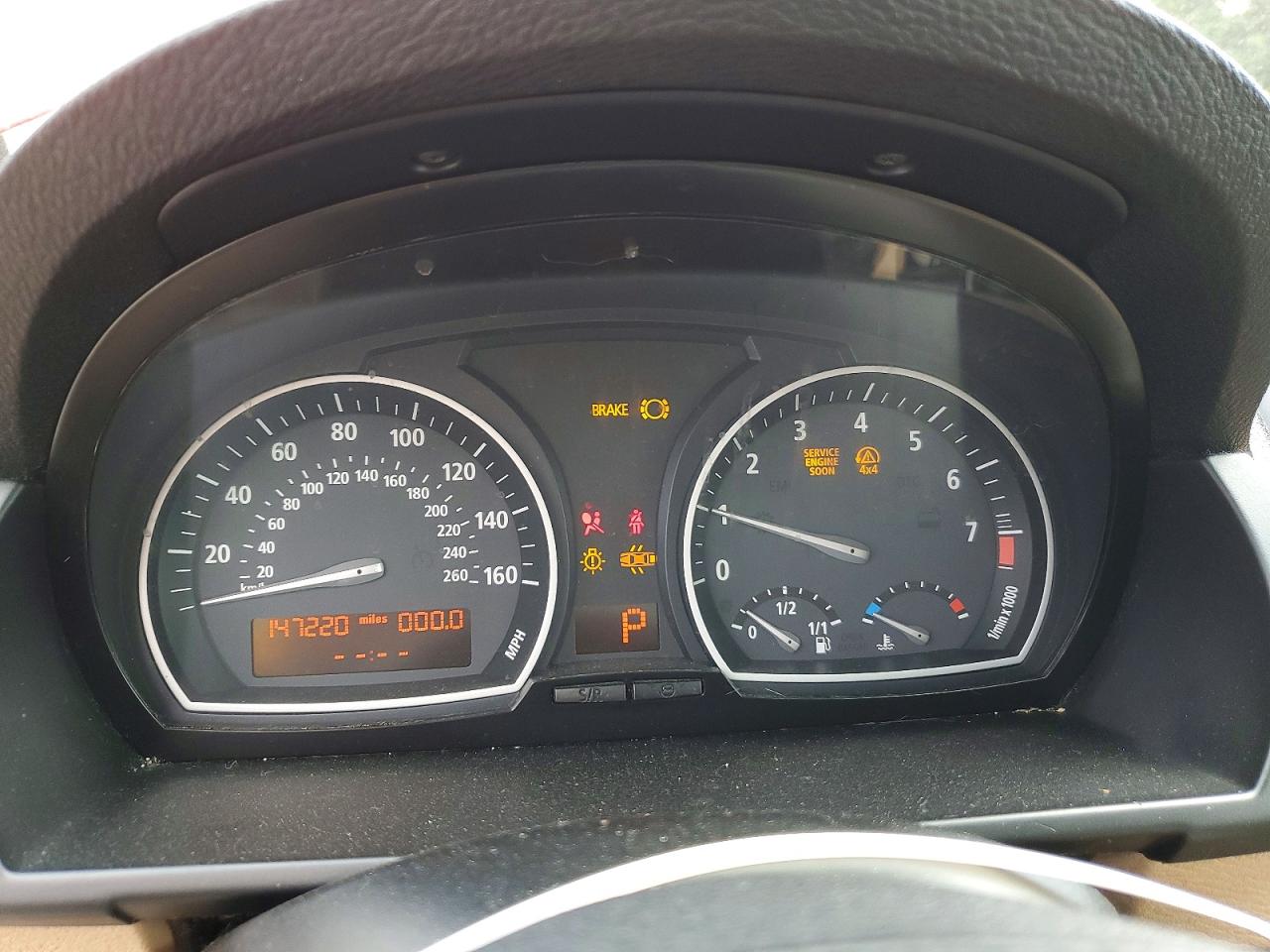 2008 Bmw X3 3.0si Red vin: WBXPC93488WJ20889