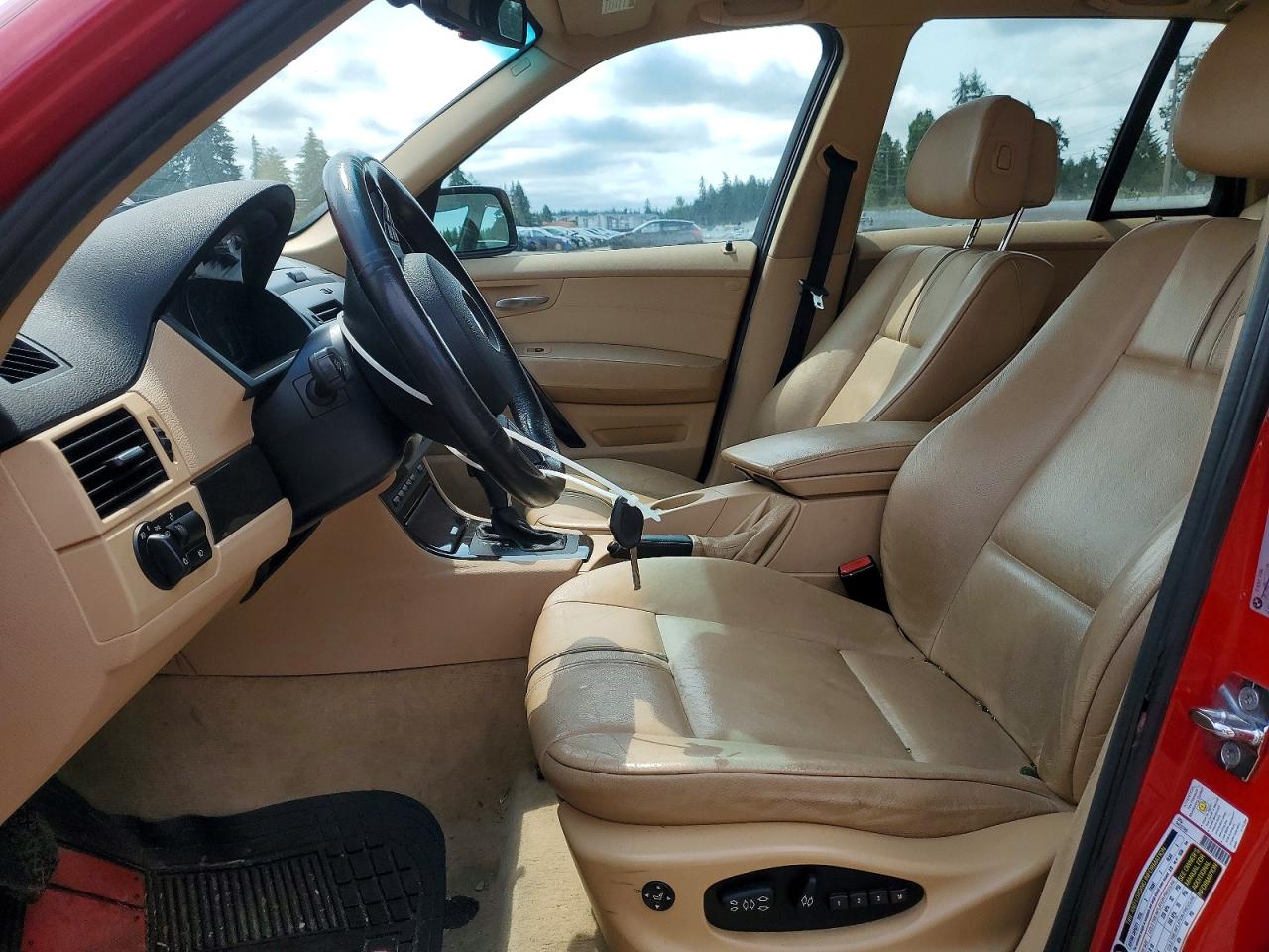2008 Bmw X3 3.0si Red vin: WBXPC93488WJ20889