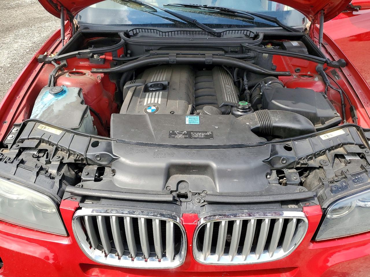 2008 Bmw X3 3.0si Red vin: WBXPC93488WJ20889