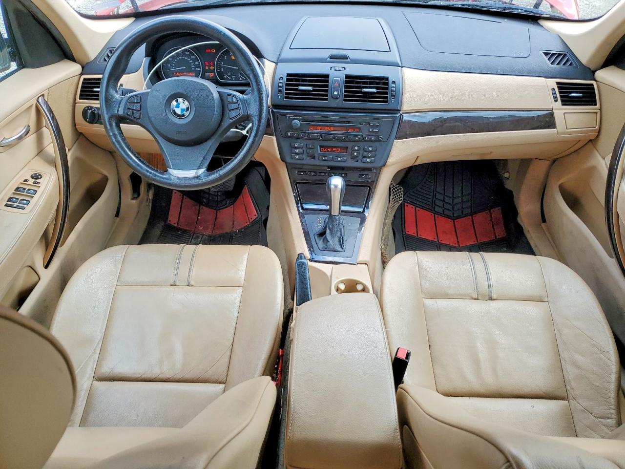 2008 Bmw X3 3.0si Red vin: WBXPC93488WJ20889