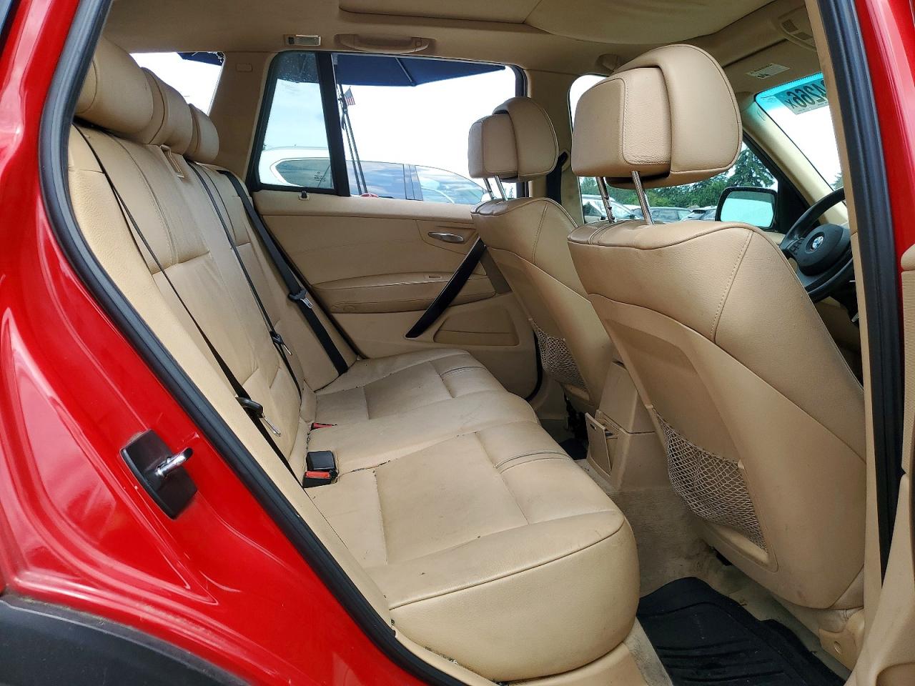 2008 Bmw X3 3.0si Red vin: WBXPC93488WJ20889
