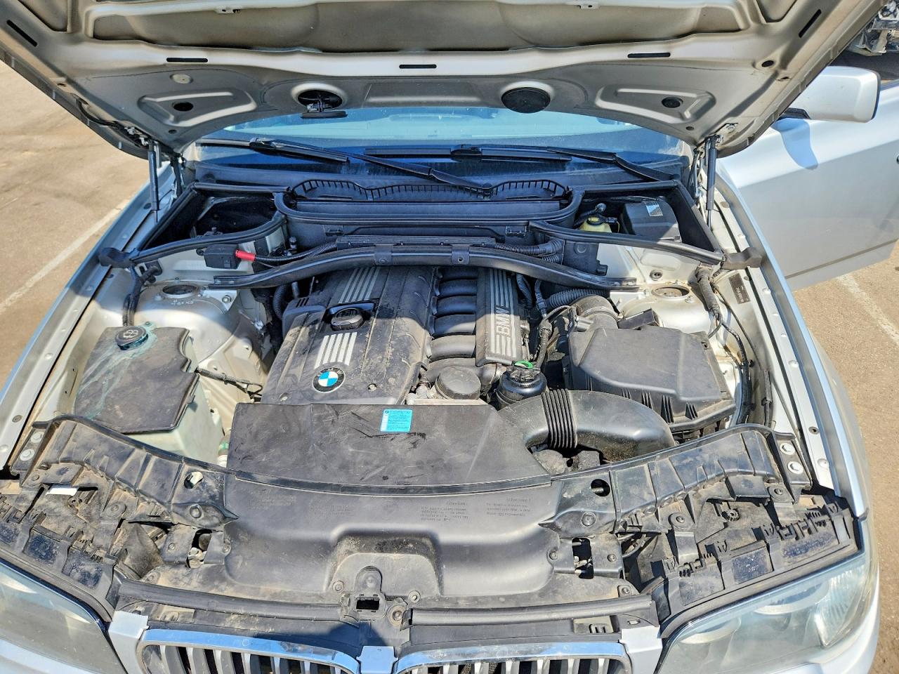 2007 Bmw X3 3.0si Silver vin: WBXPC93497WF02835