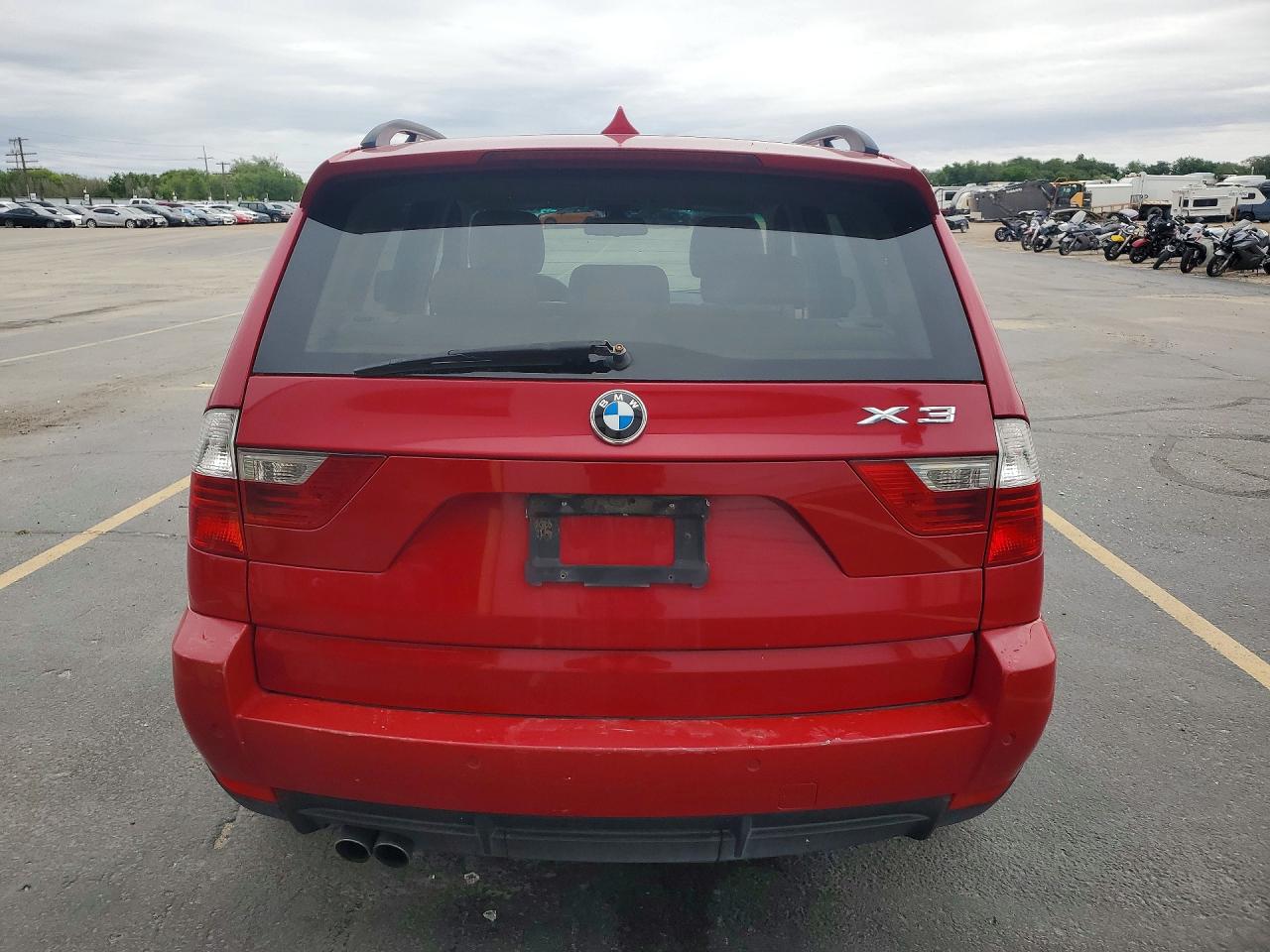 2007 Bmw X3 3.0si Красный vin: WBXPC93497WF09509