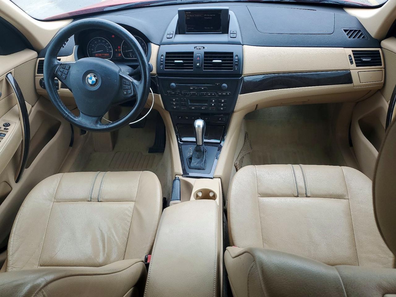 2007 Bmw X3 3.0si Красный vin: WBXPC93497WF09509