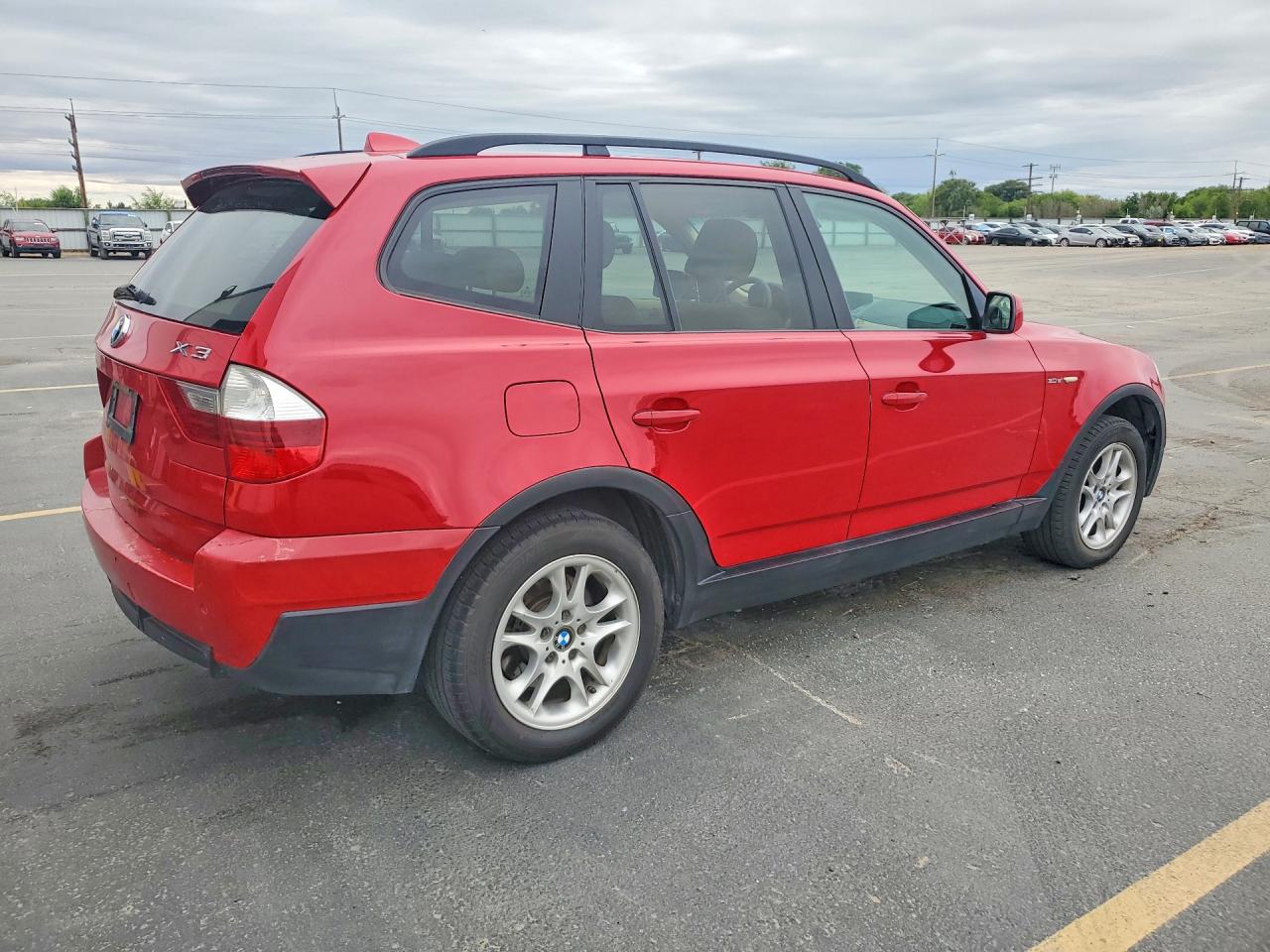 2007 Bmw X3 3.0si Красный vin: WBXPC93497WF09509