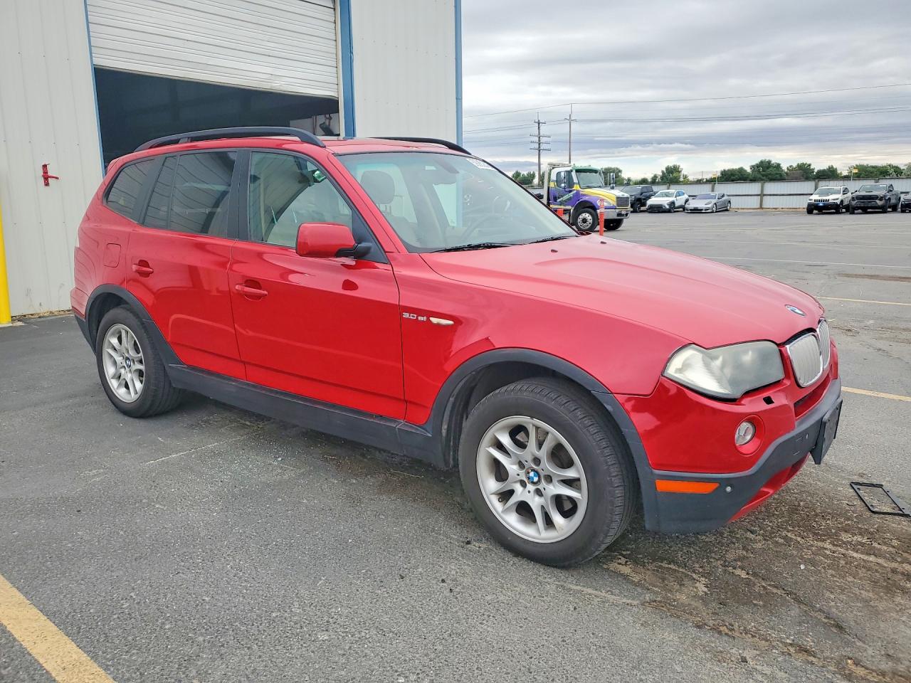 2007 Bmw X3 3.0si Красный vin: WBXPC93497WF09509