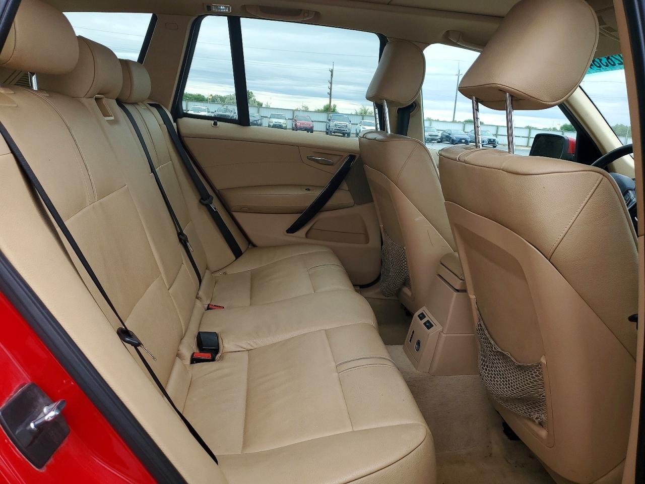 2007 Bmw X3 3.0si Красный vin: WBXPC93497WF09509