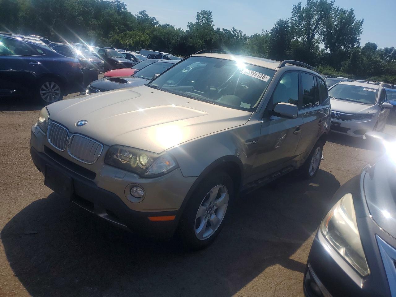 2008 Bmw X3 3.0si Gold vin: WBXPC93498WJ03065