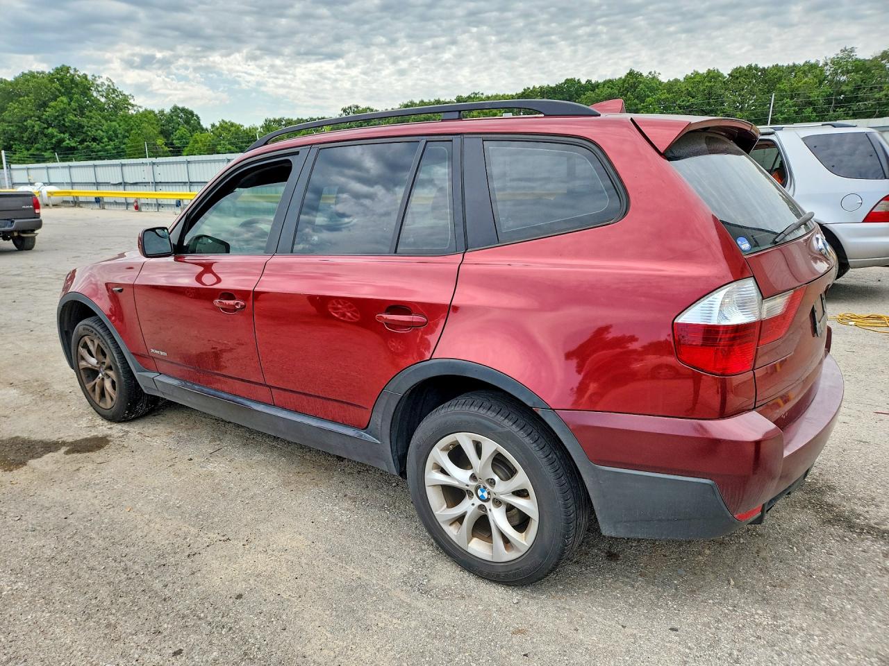 2009 Bmw X3 Xdrive30i Burgundy vin: WBXPC93499WJ29845