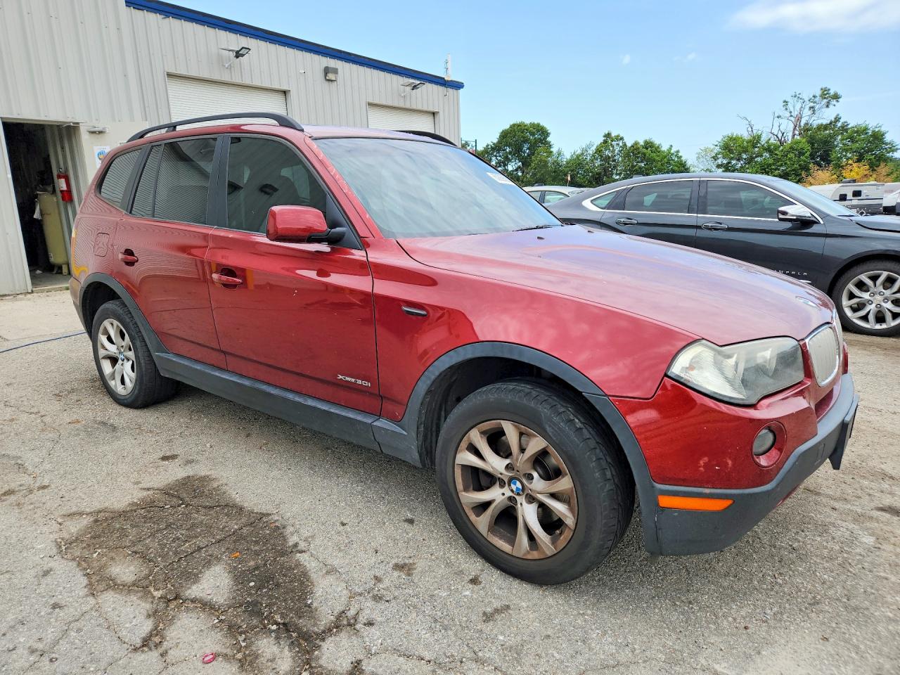 2009 Bmw X3 Xdrive30i Burgundy vin: WBXPC93499WJ29845