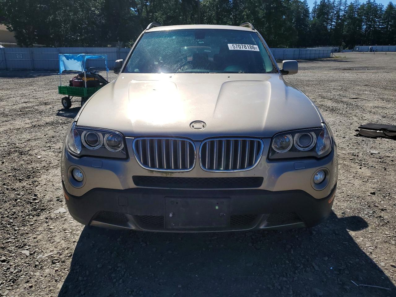 2007 Bmw X3 3.0si Tan vin: WBXPC934X7WF00348