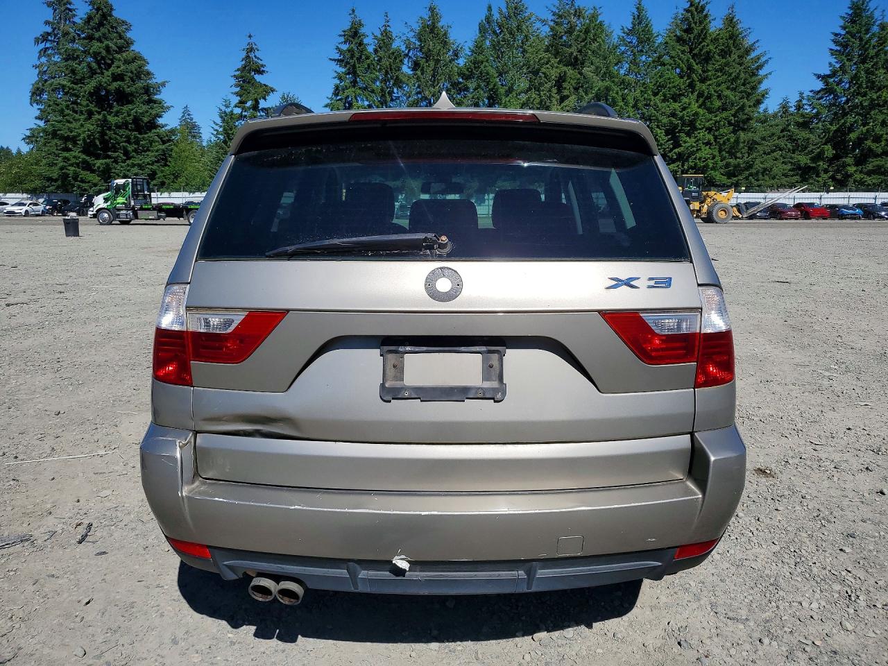2007 Bmw X3 3.0si Tan vin: WBXPC934X7WF00348