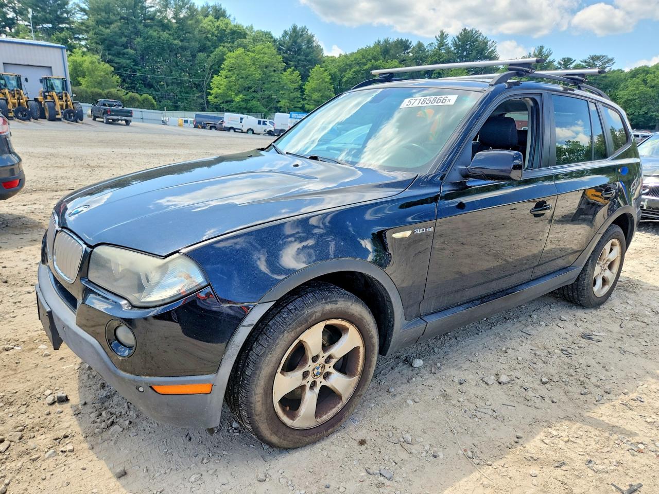 2007 Bmw X3 3.0si Black vin: WBXPC934X7WF07221