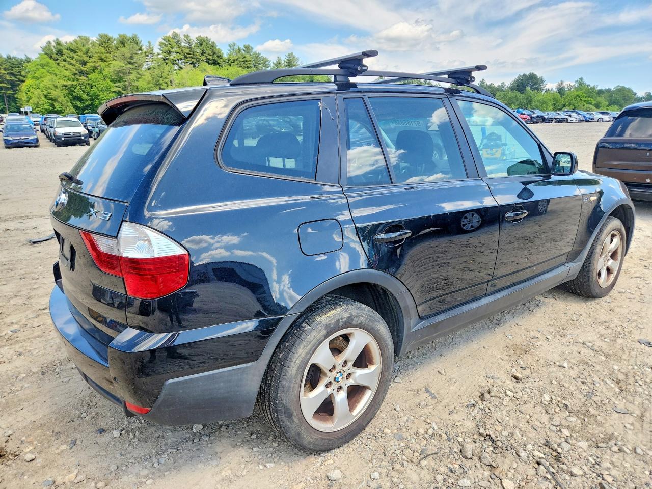 2007 Bmw X3 3.0si Black vin: WBXPC934X7WF07221
