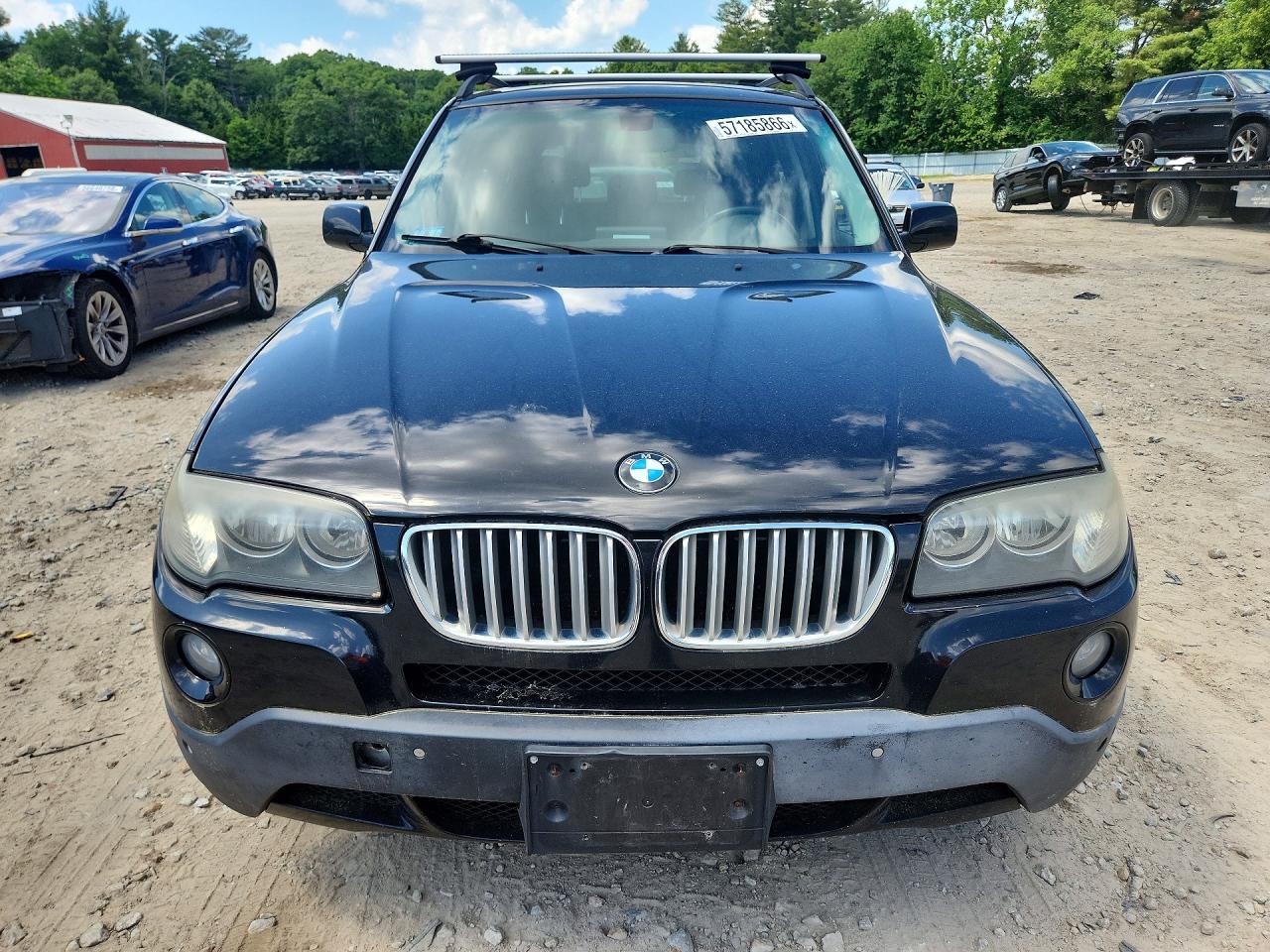 2007 Bmw X3 3.0si Black vin: WBXPC934X7WF07221