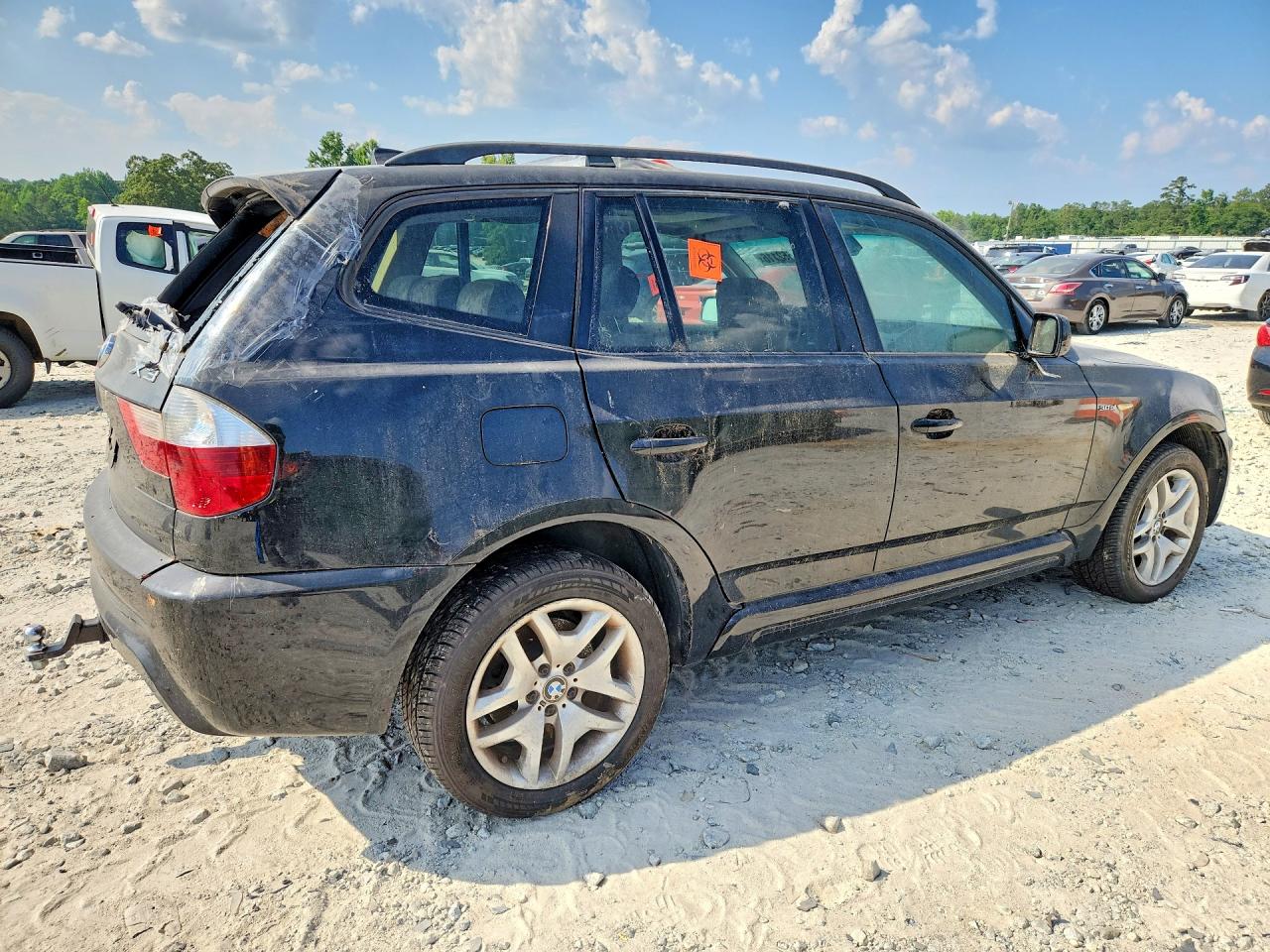 2007 Bmw X3 Черный vin: WBXPC934X7WF20891